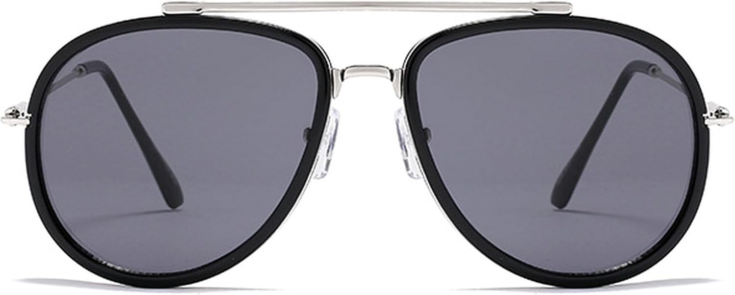 Круглые панк-солнцезащитные очки для мужчин, роскошные очки-пилот для мужчин, винтажная металлическая оправа, женские овальные солнцезащитные очки с защитой от УФ-излучения UV400 mincl, Silver Black
Круглые панк-солнцезащитные очки для мужчин, роскошные очки-пилот для мужчин, винтажная металлическая оправа, женские овальные солнцезащитные очки с защитой от УФ-излучения UV400 mincl, Silver Black