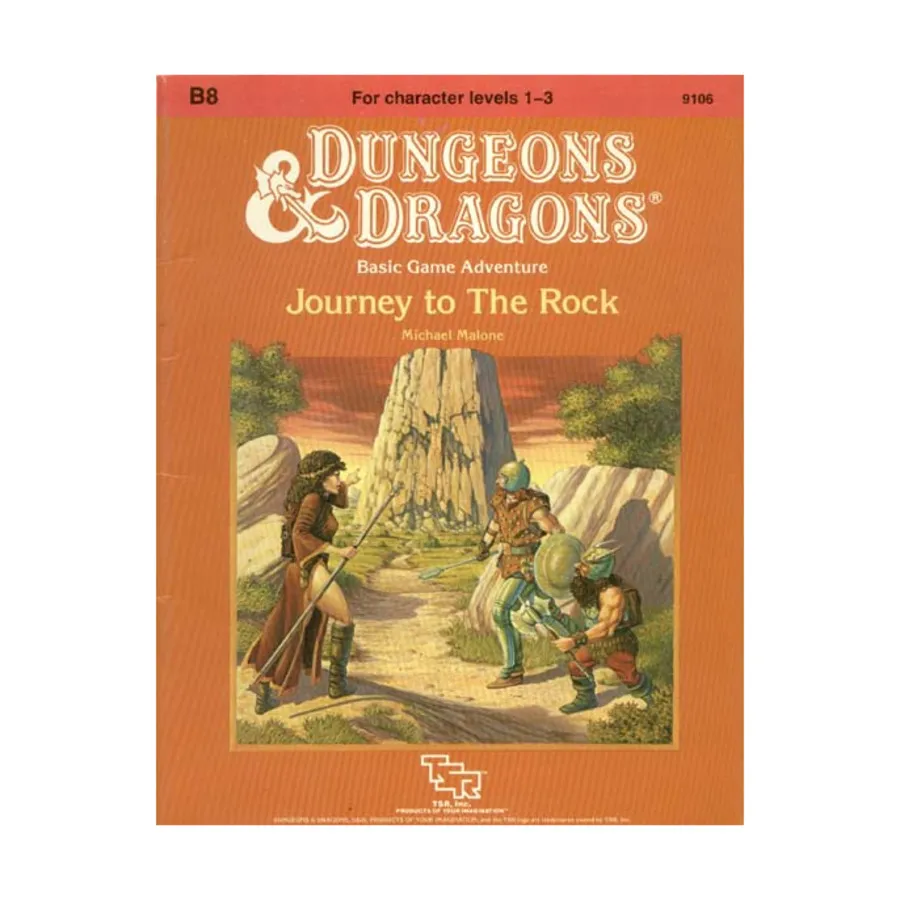 Модуль Journey to the Rock, Basic Dungeons & Dragons (Original Edition) - Modules & Adventures - B Series
Модуль Journey to the Rock, Basic Dungeons & Dragons (Original Edition) - Modules & Adventures - B Series
