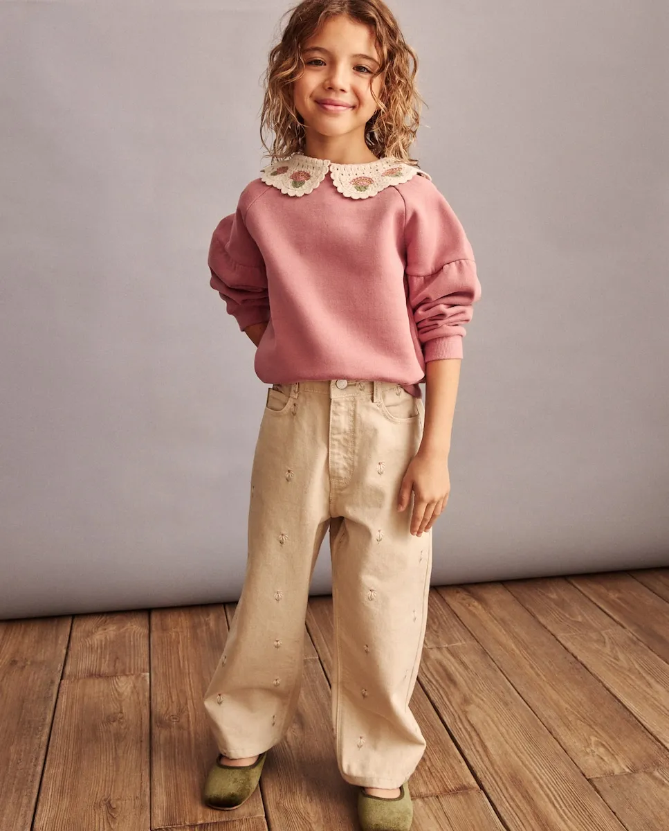 Романтическая толстовка с вязаным крючком воротником и объемными рукавами для девочки Coconut El Corte Inglés, розовый
Романтическая толстовка с вязаным крючком воротником и объемными рукавами для девочки Coconut El Corte Inglés, розовый