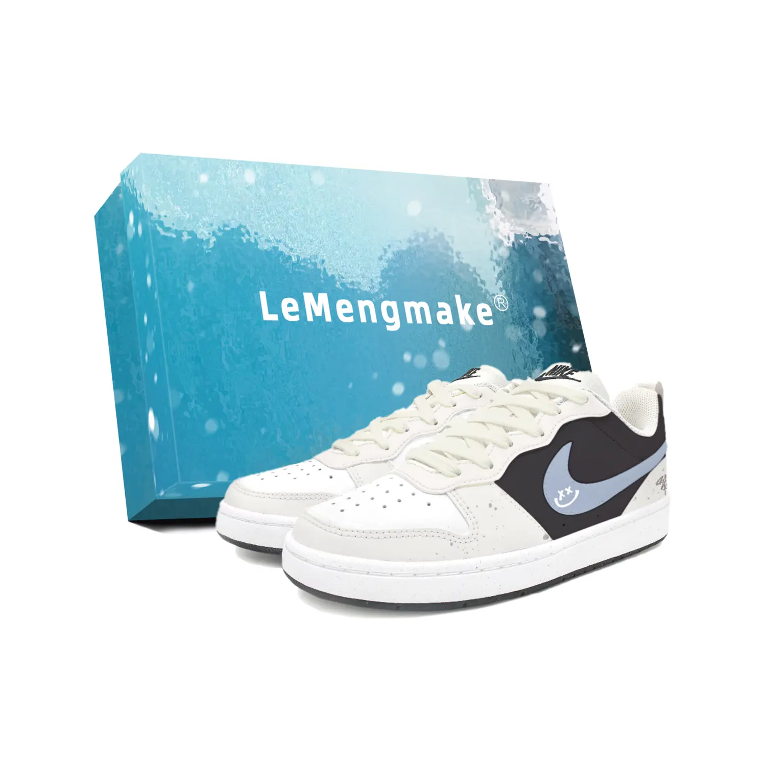 Nike Кроссовки для скейтбординга Court Borough Smiley Face Wave Slip Resistant Abrasion Resistant низкие детские White
Nike Кроссовки для скейтбординга Court Borough Smiley Face Wave Slip Resistant Abrasion Resistant низкие детские White