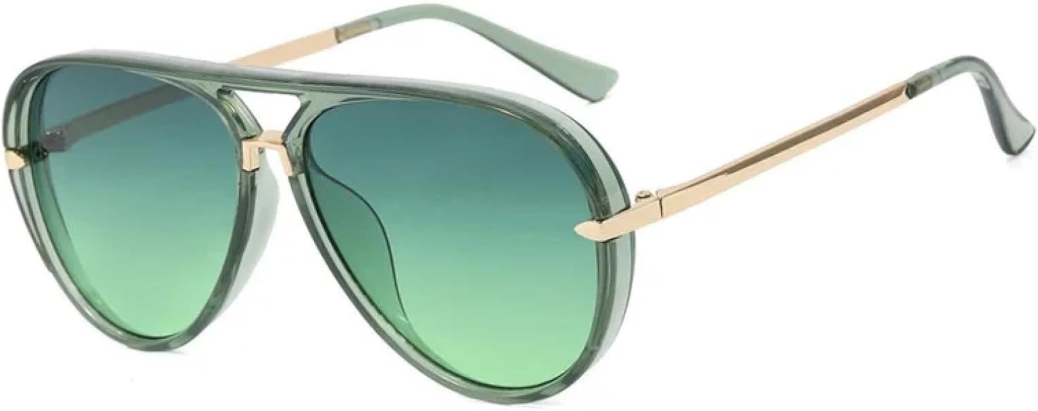 Солнцезащитные очки с защитой от УФ-излучения UV400 | Круглая металлическая оправа | Для женщин и мужчин | Для занятий спортом на открытом воздухе и вождения DSVIGF, Golden Green
Солнцезащитные очки с защитой от УФ-излучения UV400 | Круглая металлическая оправа | Для женщин и мужчин | Для занятий спортом на открытом воздухе и вождения DSVIGF, Golden Green