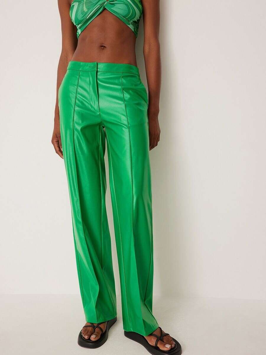 Брюки NA-KD Regular Pants, зеленый 
Брюки NA-KD Regular Pants, зеленый