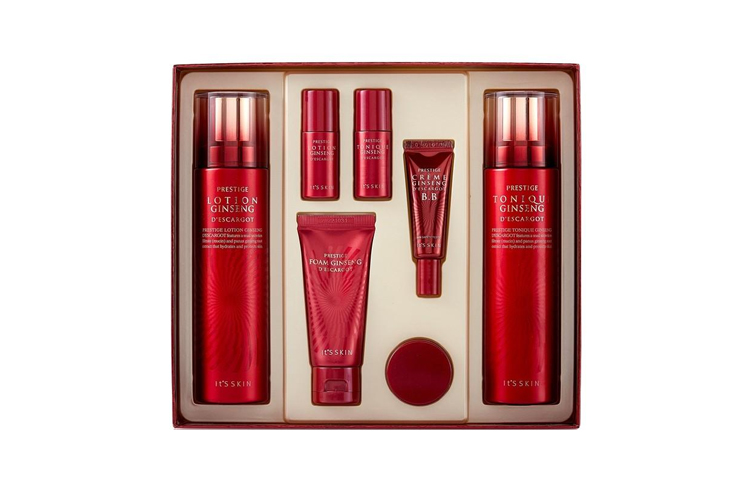 It'S SKIN YISI Red Ginseng Snail набор для ухода за кожей увлажняющий, питающий, восстанавливающий, гидратирующий комплект из 7 предметов
It'S SKIN YISI Red Ginseng Snail набор для ухода за кожей увлажняющий, питающий, восстанавливающий, гидратирующий комплект из 7 предметов