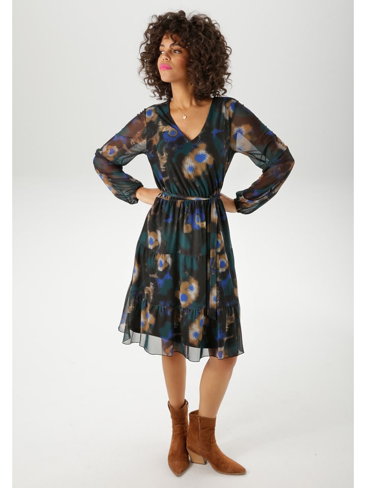 Aniston Платье черного/бензинового/верблюжьего цвета
Aniston Платье черного/бензинового/верблюжьего цвета