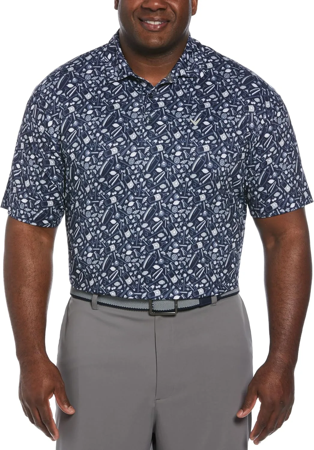 Мужская футболка для гольфа Callaway с коротким рукавом и принтом, влагоотводящая
Мужская футболка для гольфа Callaway с коротким рукавом и принтом, влагоотводящая