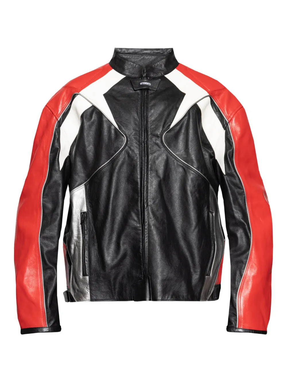 Куртка из кожи с панелями Vetements, черный
Куртка из кожи с панелями Vetements, черный