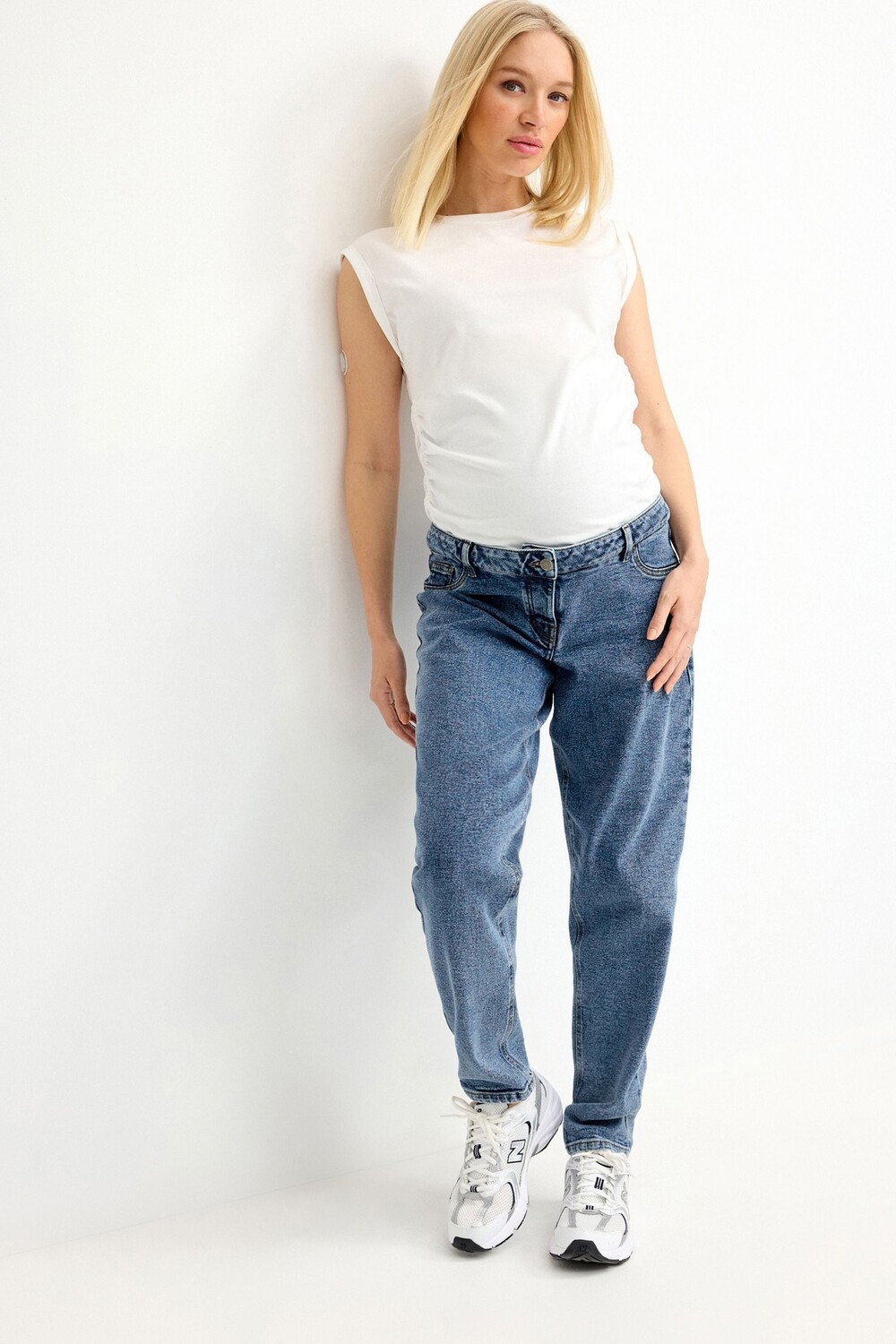 Джинсы для беременных Mom Fit Next, синий 
Джинсы для беременных Mom Fit Next, синий