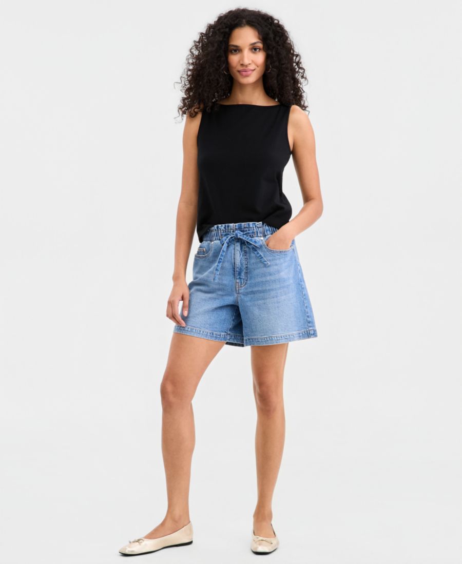 Женские джинсовые шорты с высокой посадкой и поясом-кулиской, эксклюзивно для Macy's On 34th, Mia Wash
Женские джинсовые шорты с высокой посадкой и поясом-кулиской, эксклюзивно для Macy's On 34th, Mia Wash