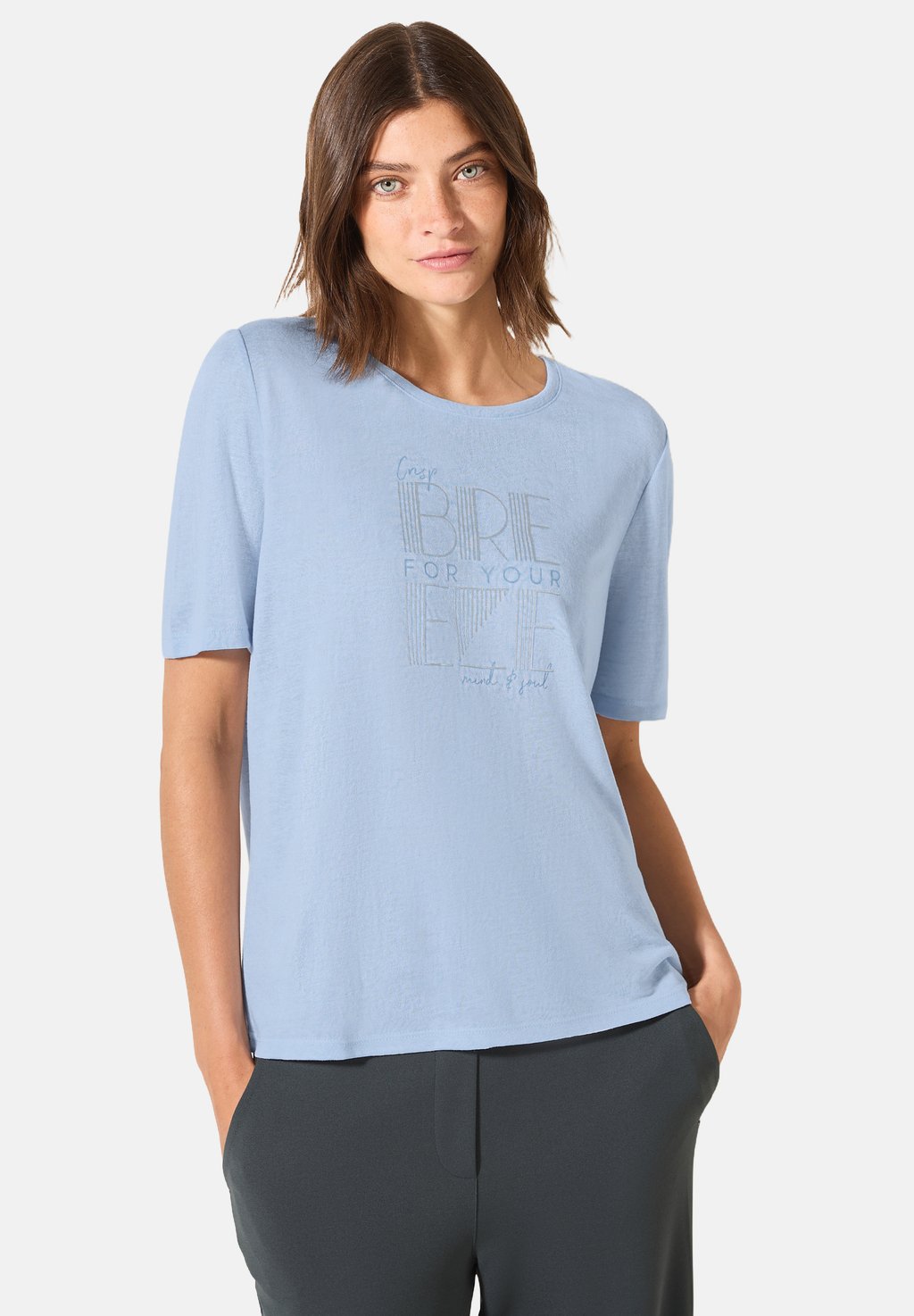 Футболка с принтом LOOK Cecil, светло-голубой 
Футболка с принтом LOOK Cecil, светло-голубой