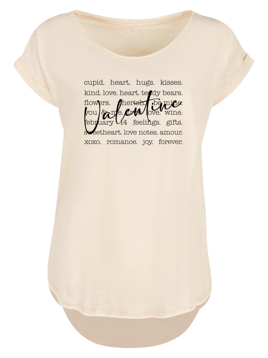 Рубашка F4NT4STIC Valentine Herz Hugs Kisses Love Flowers Joy, песочный 
Рубашка F4NT4STIC Valentine Herz Hugs Kisses Love Flowers Joy, песочный