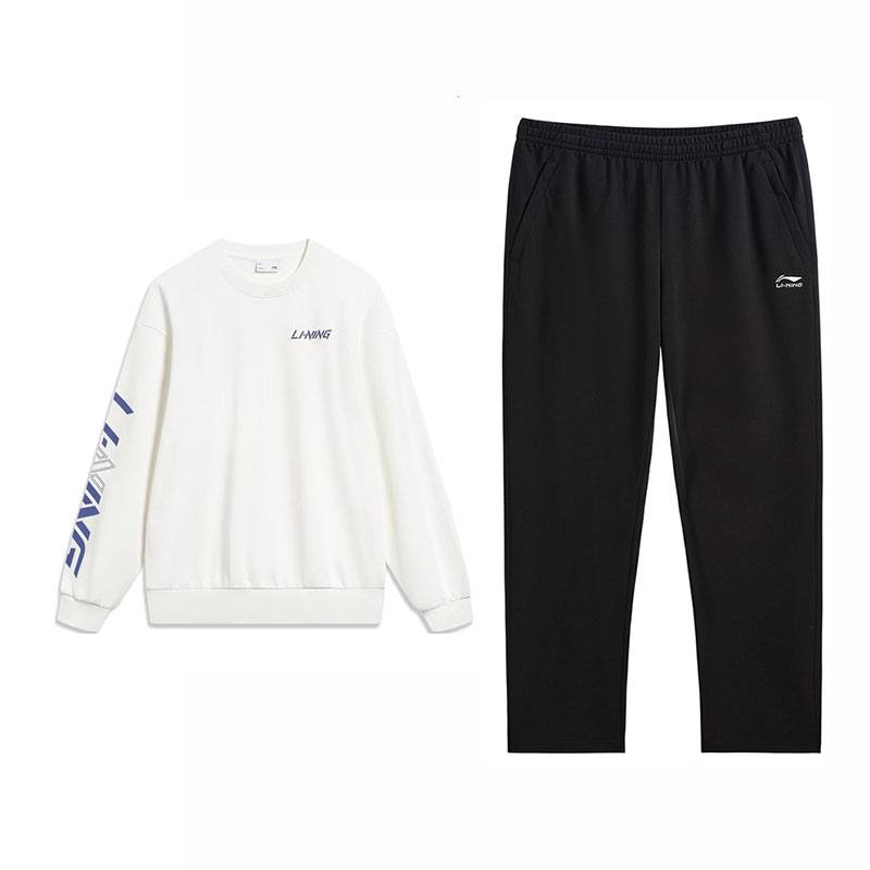 Комплект из двух предметов: толстовка и свитшот Li Ning для мужчин., белый top+черный pants
Комплект из двух предметов: толстовка и свитшот Li Ning для мужчин., белый top+черный pants