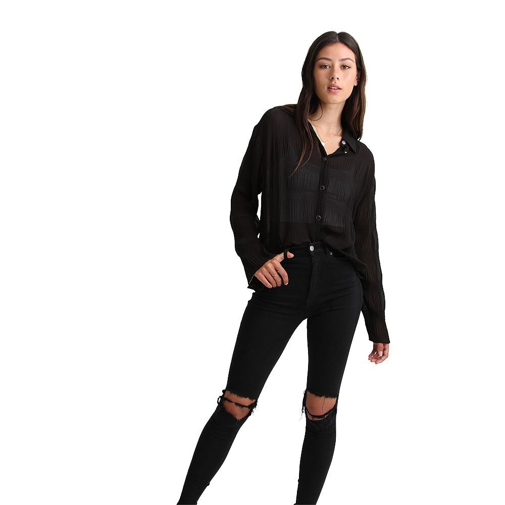 Шифоновая блузка Yoko с присборенными краями Belle & Bloom, черный
Шифоновая блузка Yoko с присборенными краями Belle & Bloom, черный