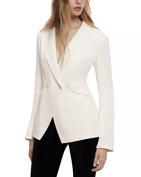 Двубортный пиджак-манишка Рики Veronica Beard, белый
Двубортный пиджак-манишка Рики Veronica Beard, белый