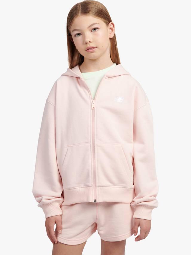 Детская худи с молнией и маленьким логотипом из френч терри New Balance, Pink Haze
Детская худи с молнией и маленьким логотипом из френч терри New Balance, Pink Haze