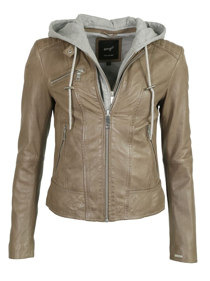 Кожаная куртка Maze Mico, цвет mud 
Кожаная куртка Maze Mico, цвет mud