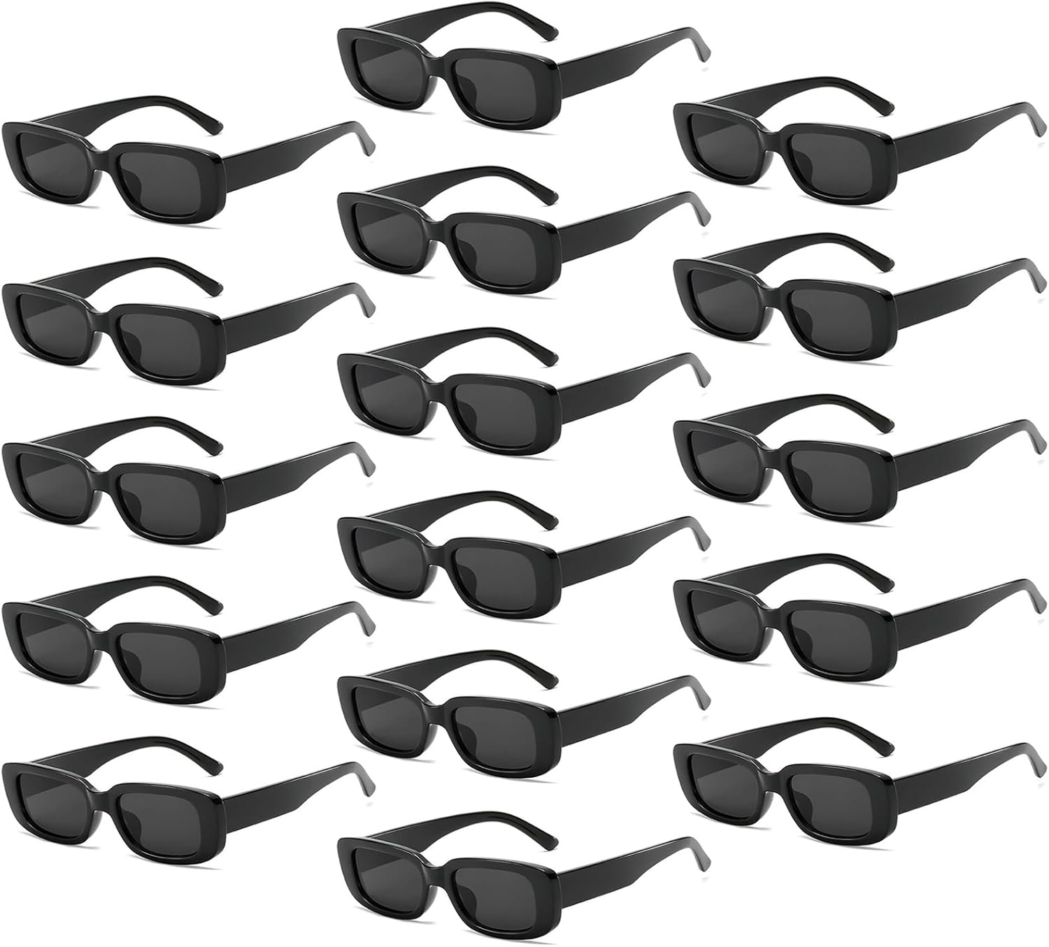 Набор из 16 ретро-солнцезащитных очков прямоугольной формы, классические женские винтажные квадратные очки, матовая прозрачная узкая оправа, модные очки Matcheck, 16 Black
Набор из 16 ретро-солнцезащитных очков прямоугольной формы, классические женские винтажные квадратные очки, матовая прозрачная узкая оправа, модные очки Matcheck, 16 Black