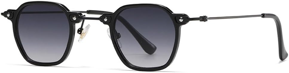 Популярные модные маленькие женские солнцезащитные очки в стиле ретро с заклепками, мужские солнцезащитные очки с прозрачными градиентными линзами TKKTLLT, Black Gray Gradient
Популярные модные маленькие женские солнцезащитные очки в стиле ретро с заклепками, мужские солнцезащитные очки с прозрачными градиентными линзами TKKTLLT, Black Gray Gradient