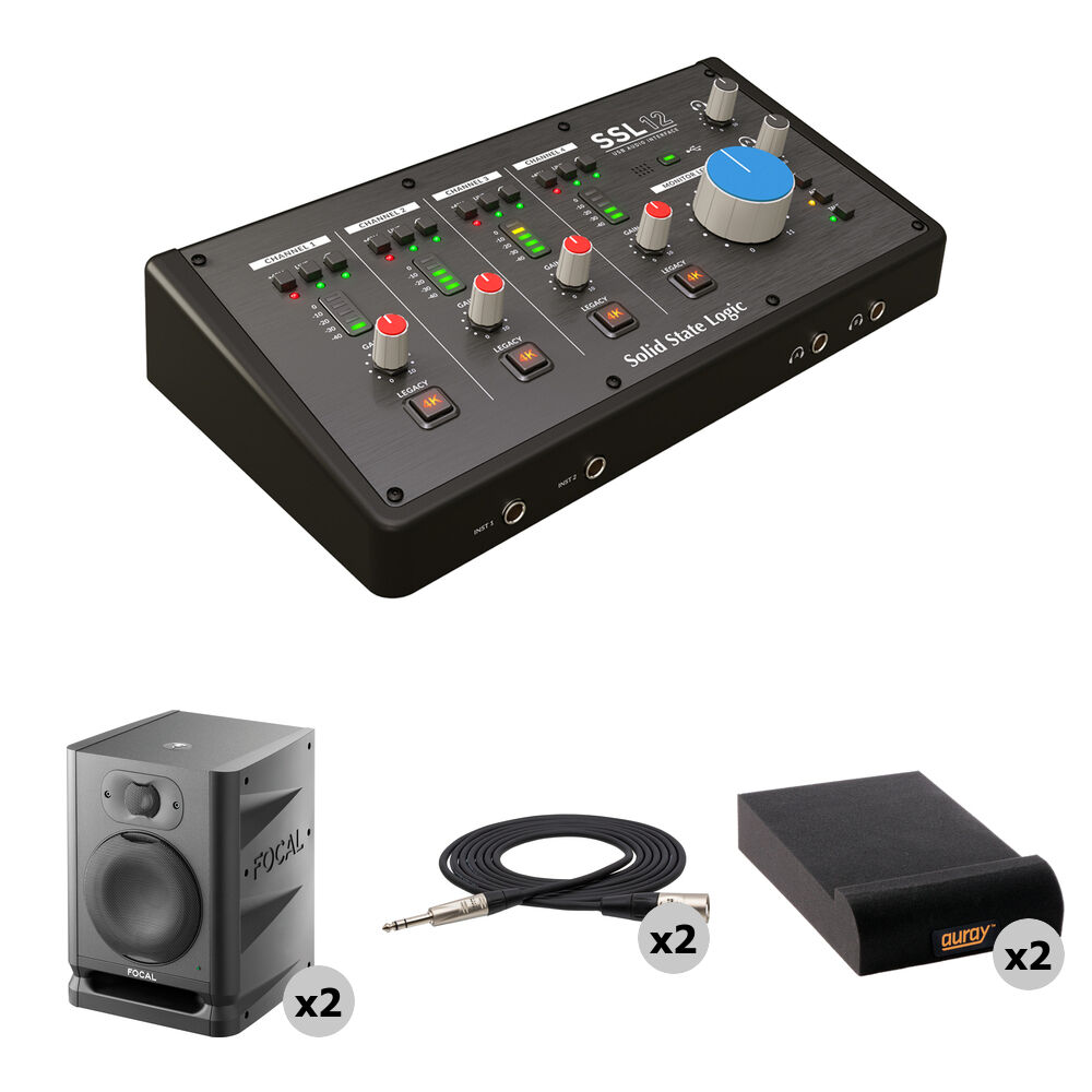Аудиоинтерфейс Solid State Logic SSL 12 USB-C Audio Interface Kit with Monitors
Аудиоинтерфейс Solid State Logic SSL 12 USB-C Audio Interface Kit with Monitors