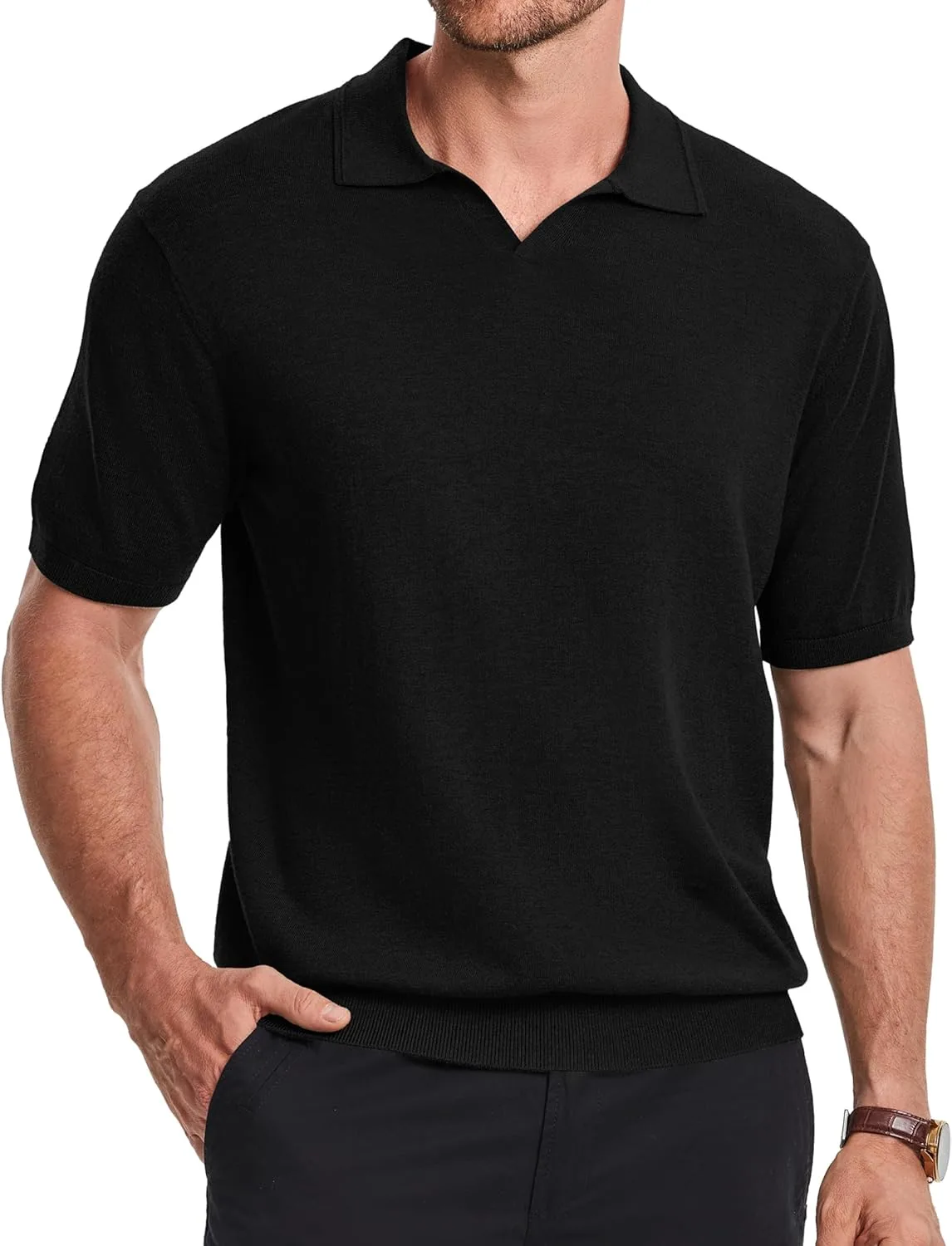 JMIERR мужская поло из шерстяной смеси с коротким рукавом и V-образным вырезом
JMIERR мужская поло из шерстяной смеси с коротким рукавом и V-образным вырезом