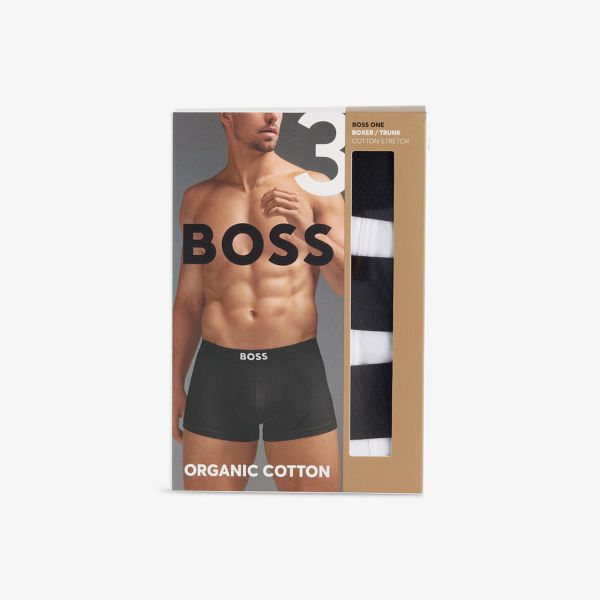 Трусы мужские Boss one x David Beckham из хлопка с логотипом 3 шт, белый
Трусы мужские Boss one x David Beckham из хлопка с логотипом 3 шт, белый