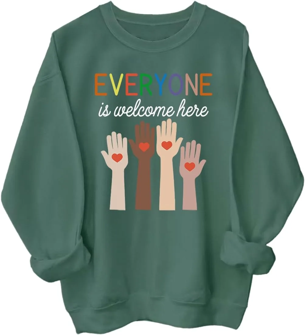 Графический худи Everyone Is Welcome Here
Графический худи Everyone Is Welcome Here