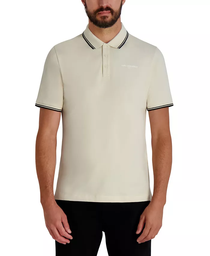 Мужская футболка с отложным воротником Karl Lagerfeld Paris, загар/бежевый
Мужская футболка с отложным воротником Karl Lagerfeld Paris, загар/бежевый