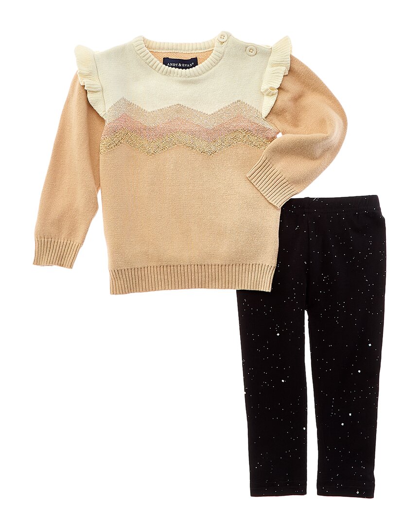 Andy & Evan Свитер с ресничками и комплект леггинсов, белый
Andy & Evan Свитер с ресничками и комплект леггинсов, белый