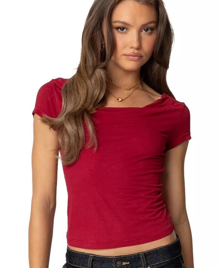 Женский топ с воротником-хомутиком Javi Edikted, красный
Женский топ с воротником-хомутиком Javi Edikted, красный