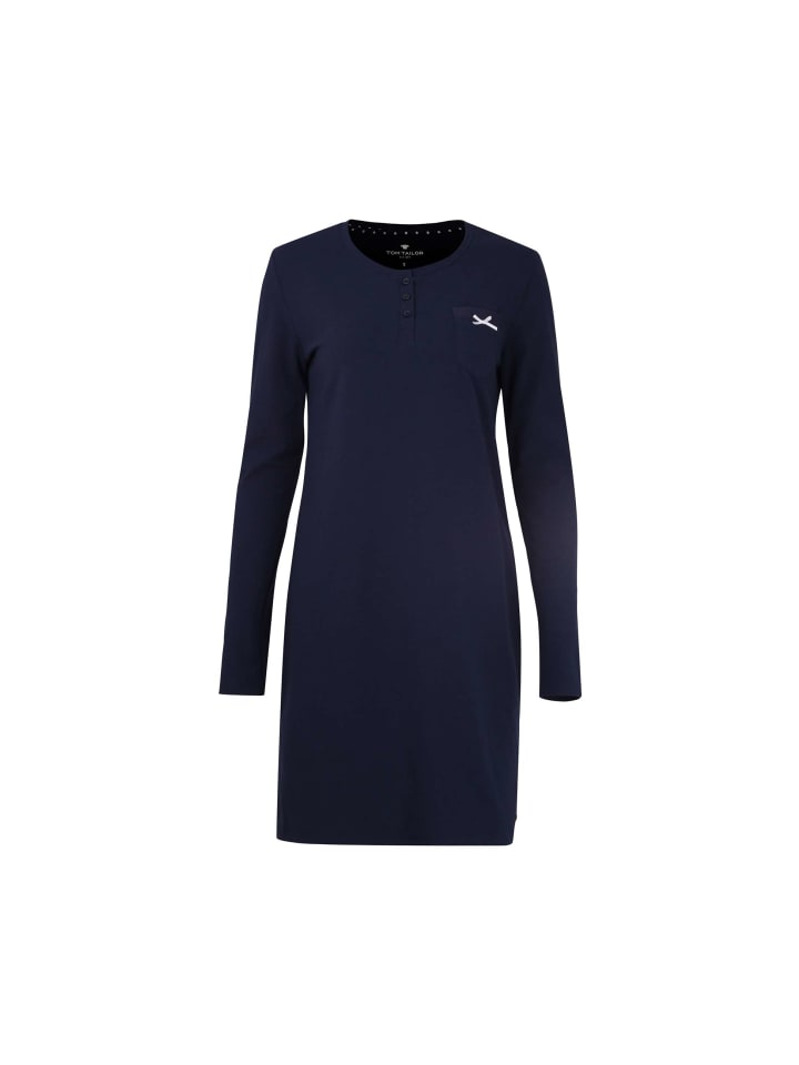 Ночная рубашка темно-синего цвета, однотонная Tom Tailor
Ночная рубашка темно-синего цвета, однотонная Tom Tailor