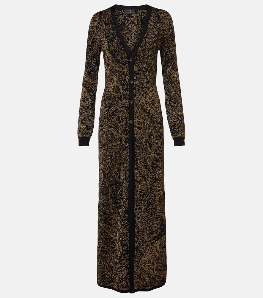 Кардиган из шерстяной ламе с принтом пейсли Etro, Multicolor Black Base
Кардиган из шерстяной ламе с принтом пейсли Etro, Multicolor Black Base