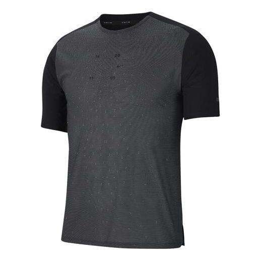 Футболка tech pack беговые Топ с коротким рукавом Nike, черный 
Футболка tech pack беговые Топ с коротким рукавом Nike, черный