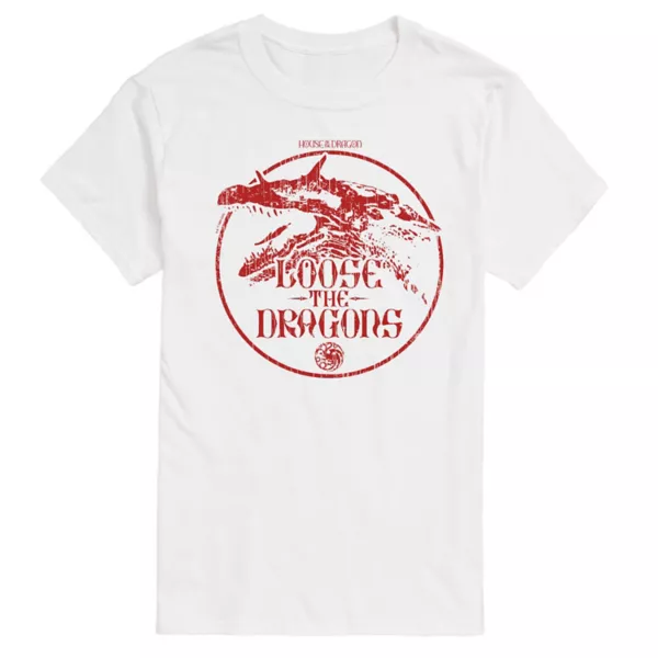 Мужская футболка House of the Dragon с принтом дракона Licensed Character, белый
Мужская футболка House of the Dragon с принтом дракона Licensed Character, белый