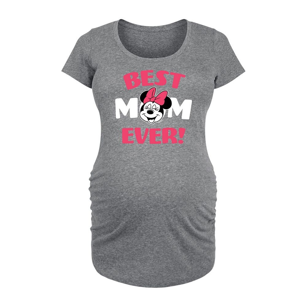 Футболка Disney's Minnie Mouse Maternity Best Mom с рисунком, цвет Heather Gray 
Футболка Disney's Minnie Mouse Maternity Best Mom с рисунком, цвет Heather Gray