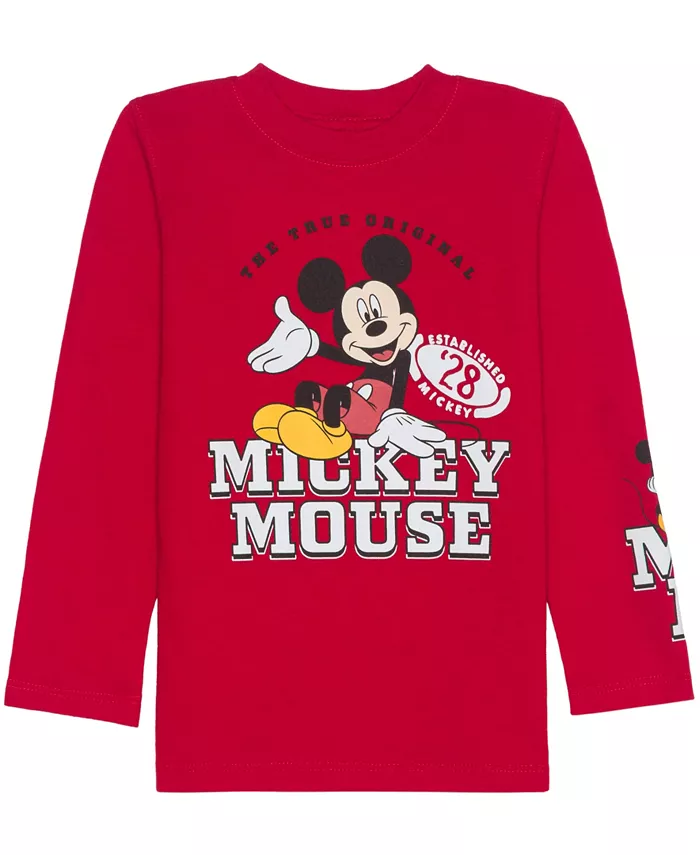 Мальчиковая футболка с длинным рукавом для малышей 2T-5T Mickey Mouse, красный
Мальчиковая футболка с длинным рукавом для малышей 2T-5T Mickey Mouse, красный