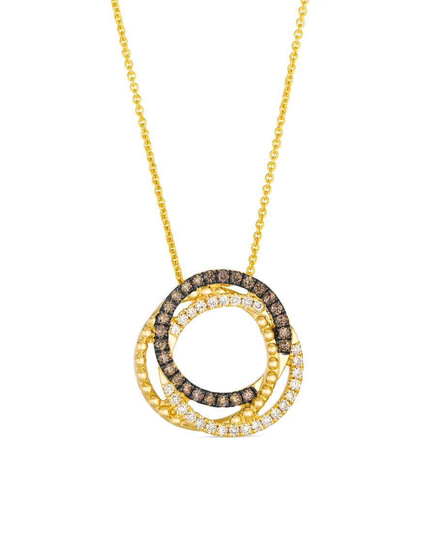 Подвеска-колье с бриллиантами шоколадного цвета (0,17 карата) и телесного цвета (0,13 карата) из медового золота 14 карат Le Vian, Yellow Gold
Подвеска-колье с бриллиантами шоколадного цвета (0,17 карата) и телесного цвета (0,13 карата) из медового золота 14 карат Le Vian, Yellow Gold