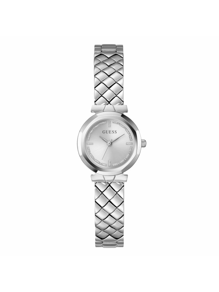 Guess Аналоговые женские часы серебристого цвета
Guess Аналоговые женские часы серебристого цвета