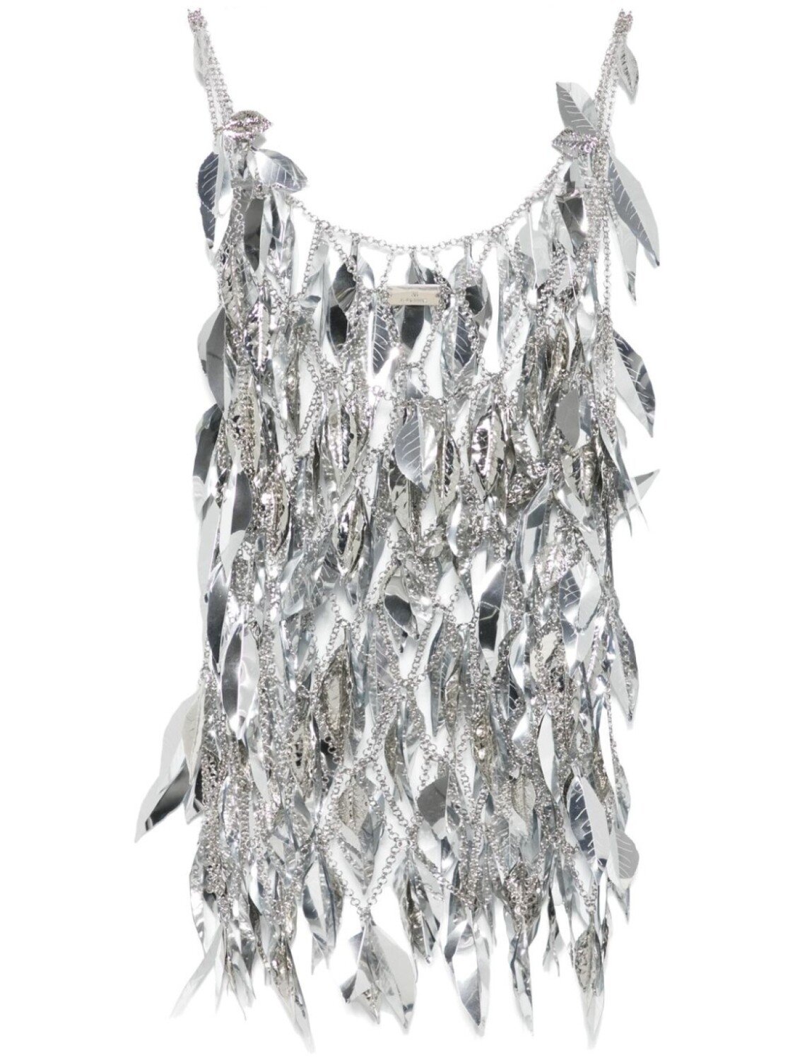 Декорированный топ с U-образным вырезом Rabanne, серебряный
Декорированный топ с U-образным вырезом Rabanne, серебряный