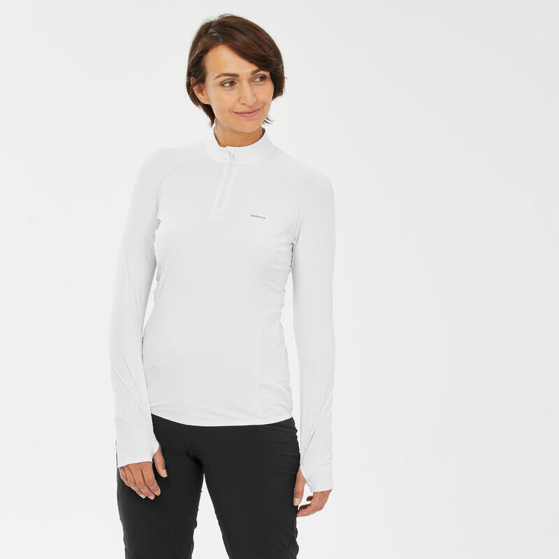 Женская походная рубашка с длинными рукавами и защитой от ультрафиолета для горных походов - MH550 белая QUECHUA, цвет blau
Женская походная рубашка с длинными рукавами и защитой от ультрафиолета для горных походов - MH550 белая QUECHUA, цвет blau