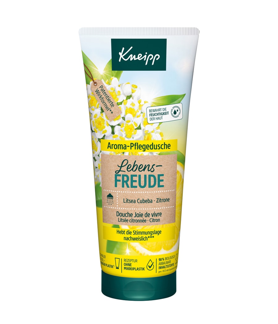 Гель для душа Kneipp Lebensfreude Litsea Cubeba - Zitrone, 200 ml
Гель для душа Kneipp Lebensfreude Litsea Cubeba - Zitrone, 200 ml