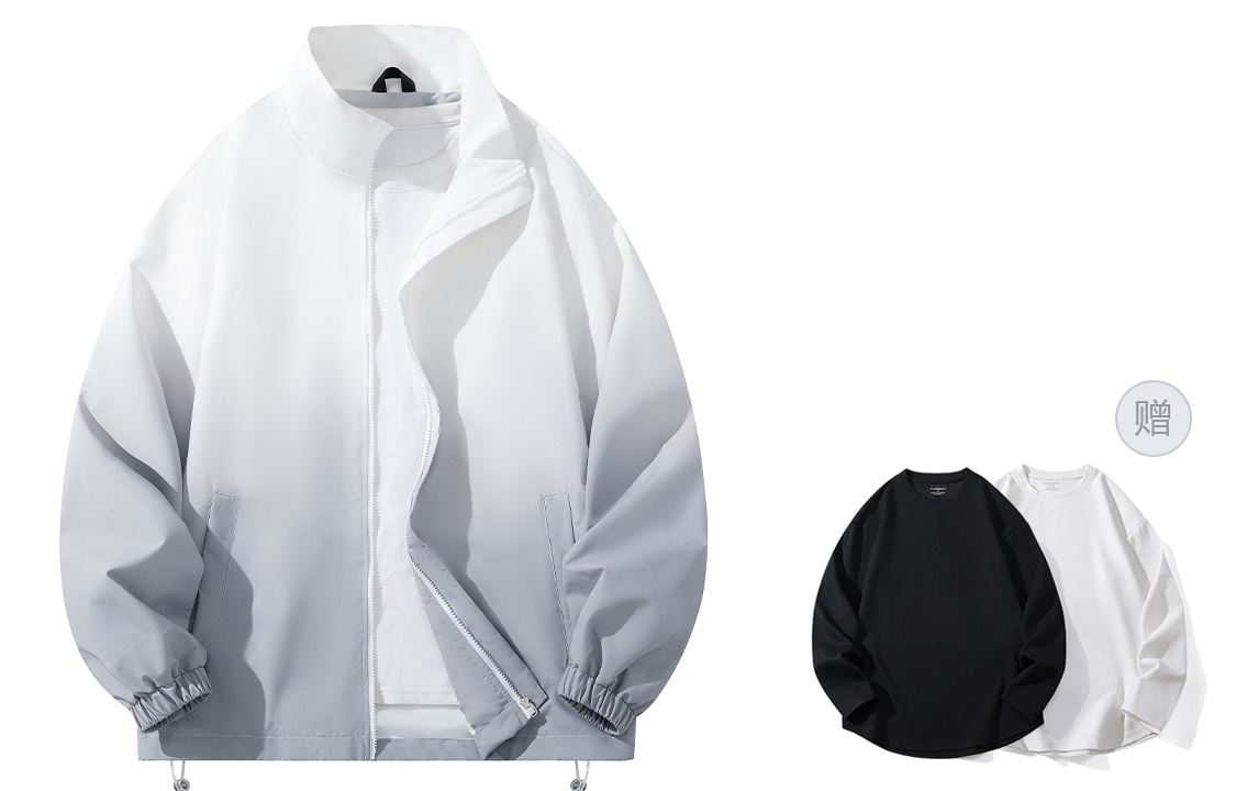 BOBBY ABLEY Куртка Unisex, White Gray Gradient (Includes Long-Sleeved)
BOBBY ABLEY Куртка Unisex, White Gray Gradient (Includes Long-Sleeved)