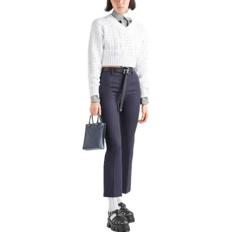 Укороченный топ женский белый Prada
Укороченный топ женский белый Prada