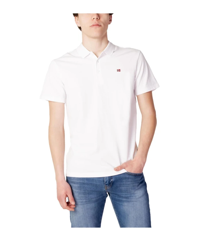 Белая хлопковая рубашка поло Napapijri, белый
Белая хлопковая рубашка поло Napapijri, белый