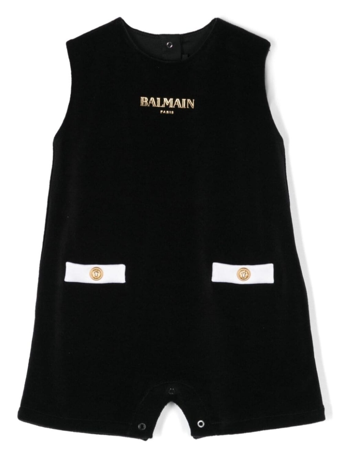 Balmain Kids короткий комбинезон с логотипом, черный
Balmain Kids короткий комбинезон с логотипом, черный