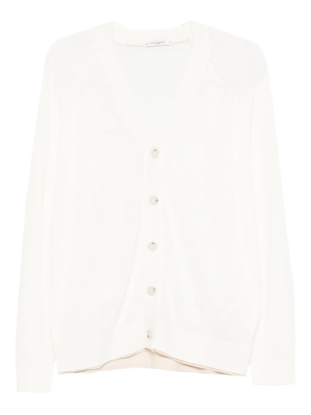 Хлопковый кардиган с пуговицами спереди Paolo Pecora, белый
Хлопковый кардиган с пуговицами спереди Paolo Pecora, белый