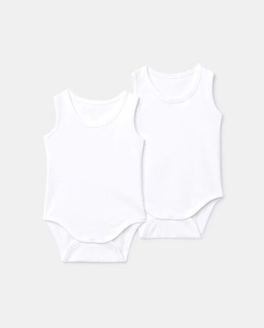 В упаковке 2 детских боди без рукавов Cotton Juice, белый
В упаковке 2 детских боди без рукавов Cotton Juice, белый