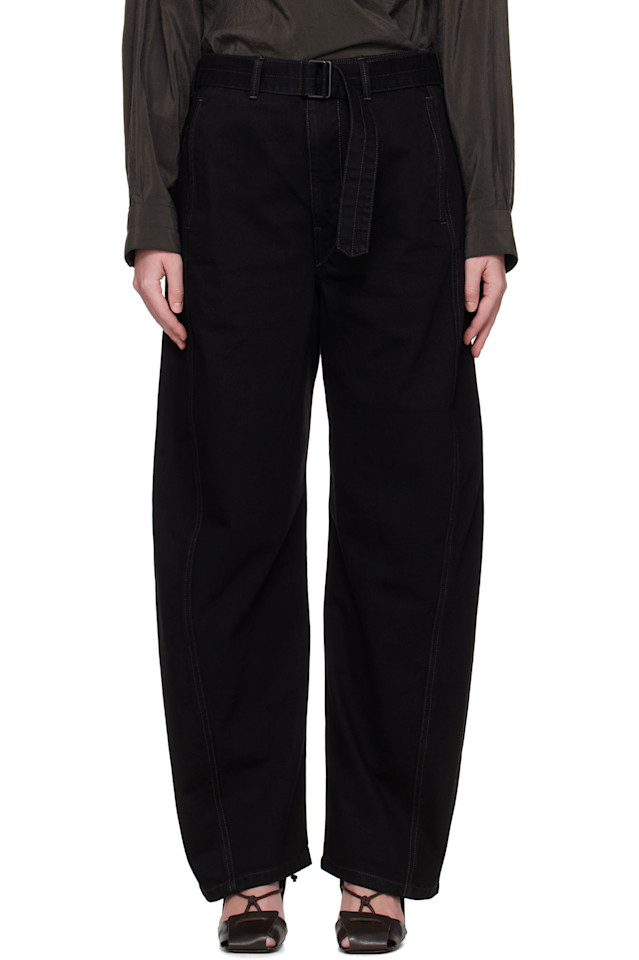 Джинсы с перекрученным поясом Lemaire, черный
Джинсы с перекрученным поясом Lemaire, черный