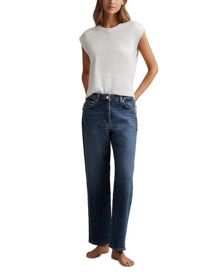 Селин Прямые джинсы средней посадки в синем цвете REISS, синий
Селин Прямые джинсы средней посадки в синем цвете REISS, синий