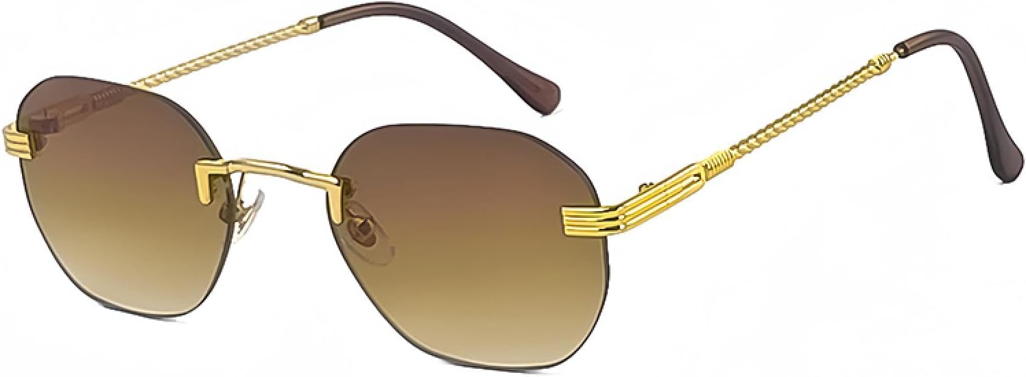 Женские солнцезащитные очки без оправы с синим зеркальным покрытием и золотистым металлическим блеском, мужские солнцезащитные очки без оправы коричневого цвета для женщин, модные солнцезащитные очки SZVVBKK, C09 Light Tea
Женские солнцезащитные очки без оправы с синим зеркальным покрытием и золотистым металлическим блеском, мужские солнцезащитные очки без оправы коричневого цвета для женщин, модные солнцезащитные очки SZVVBKK, C09 Light Tea