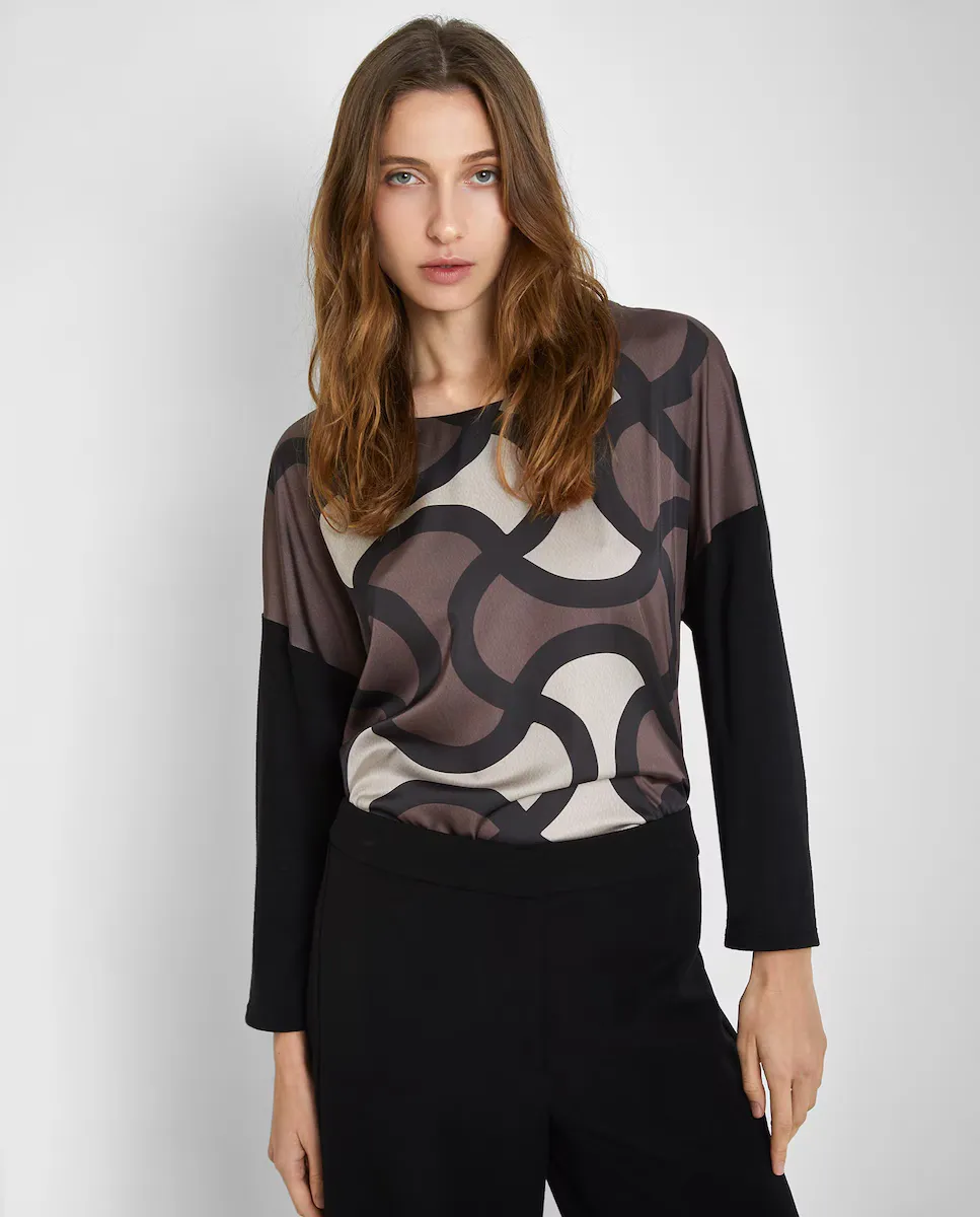 Женская футболка с принтом и круглым вырезом Trucco, черный
Женская футболка с принтом и круглым вырезом Trucco, черный