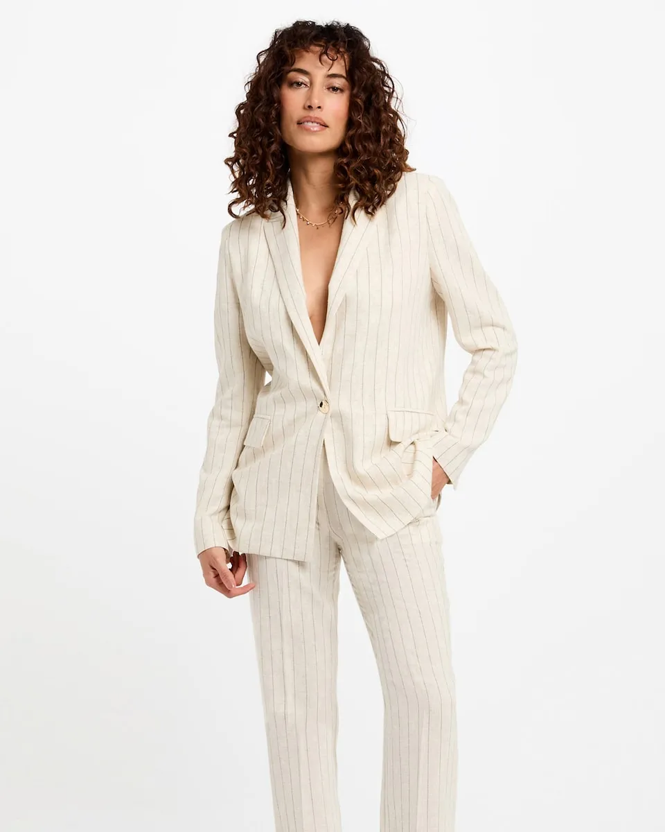 Женский пиджак в полоску Morgan, бежевый
Женский пиджак в полоску Morgan, бежевый